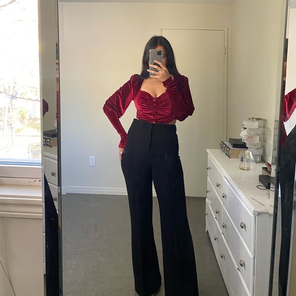 🛍️VELVET CORSET TOP - Picture 2 of 7